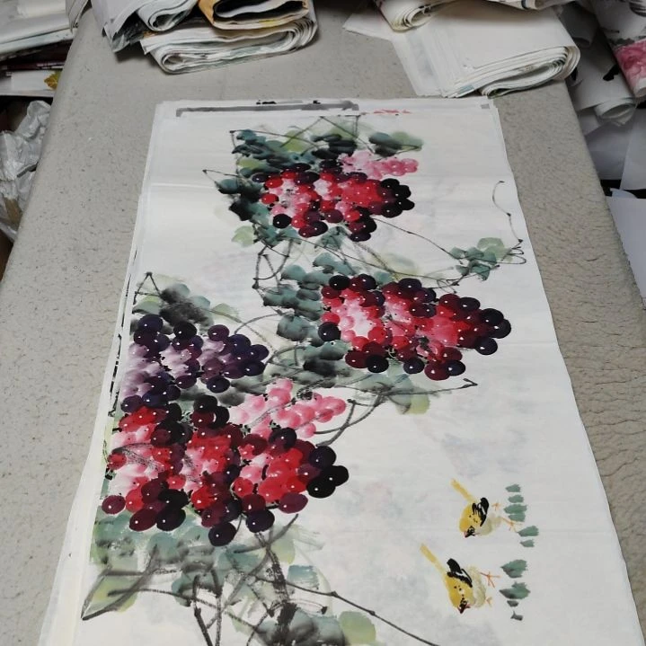 太***雨国画国画花鸟花鸟国画