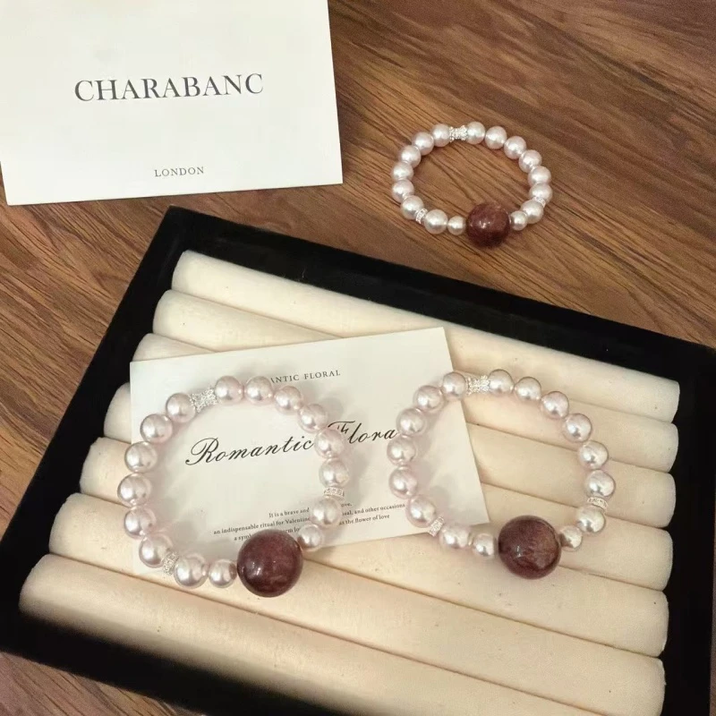 X1764[不眠纪]车厘子草莓晶贝珠手链高端轻奢手串多样性发一