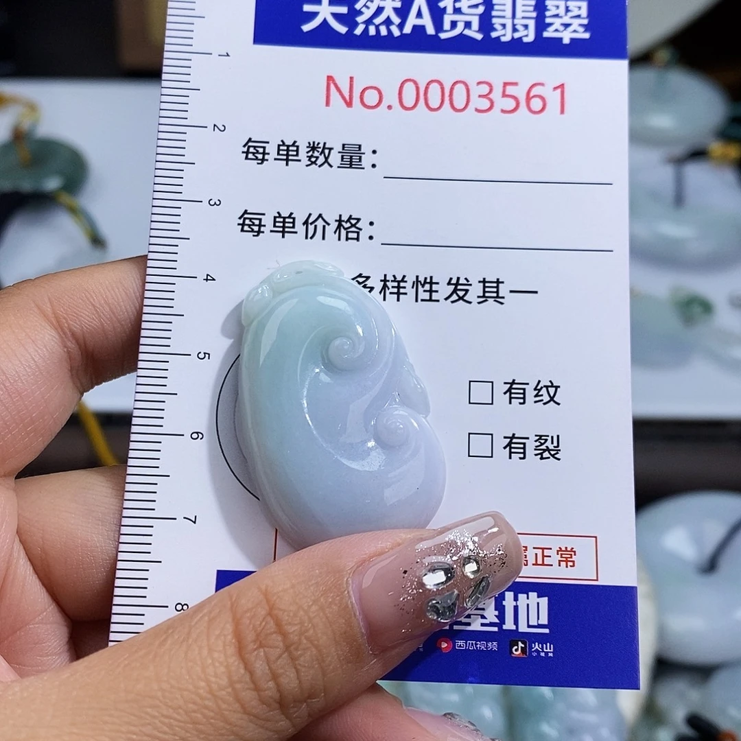 翡翠未镶嵌颈饰3561