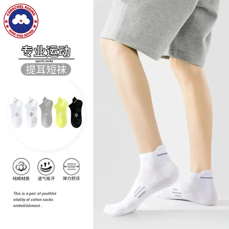 官方正品CARSCHEL KIGINS加鹅 袜子男夏季薄款防臭透气运动袜短袜