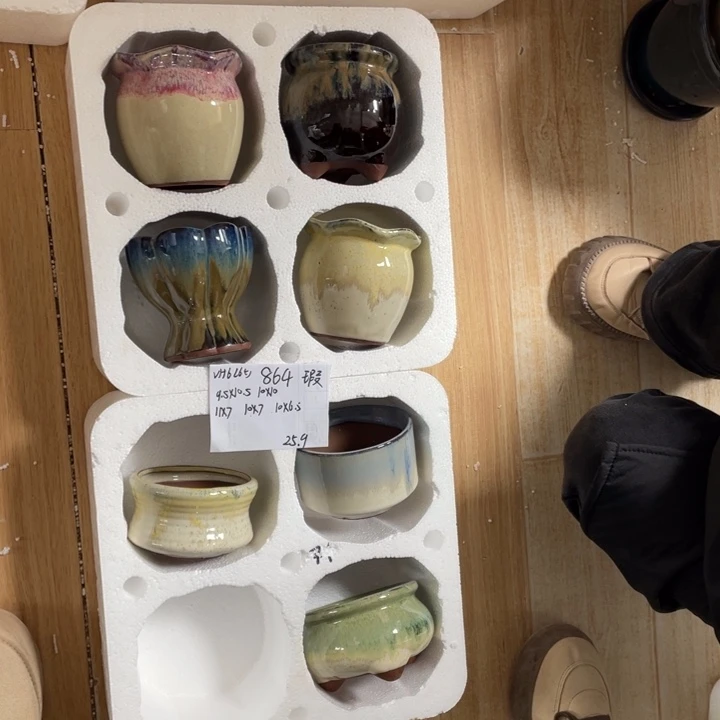 粗陶多肉花盆微瑕864