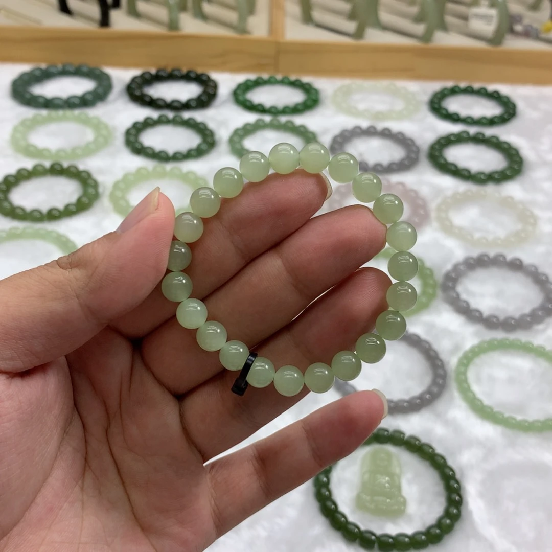 未镶嵌手串和田玉（冰晴水7.8）