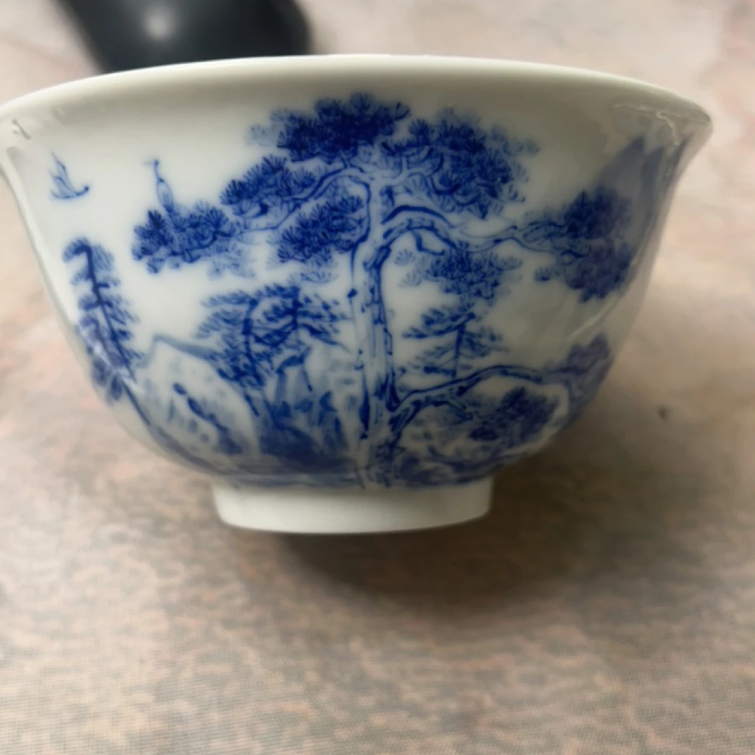 艺贵轩柴窑山水碗