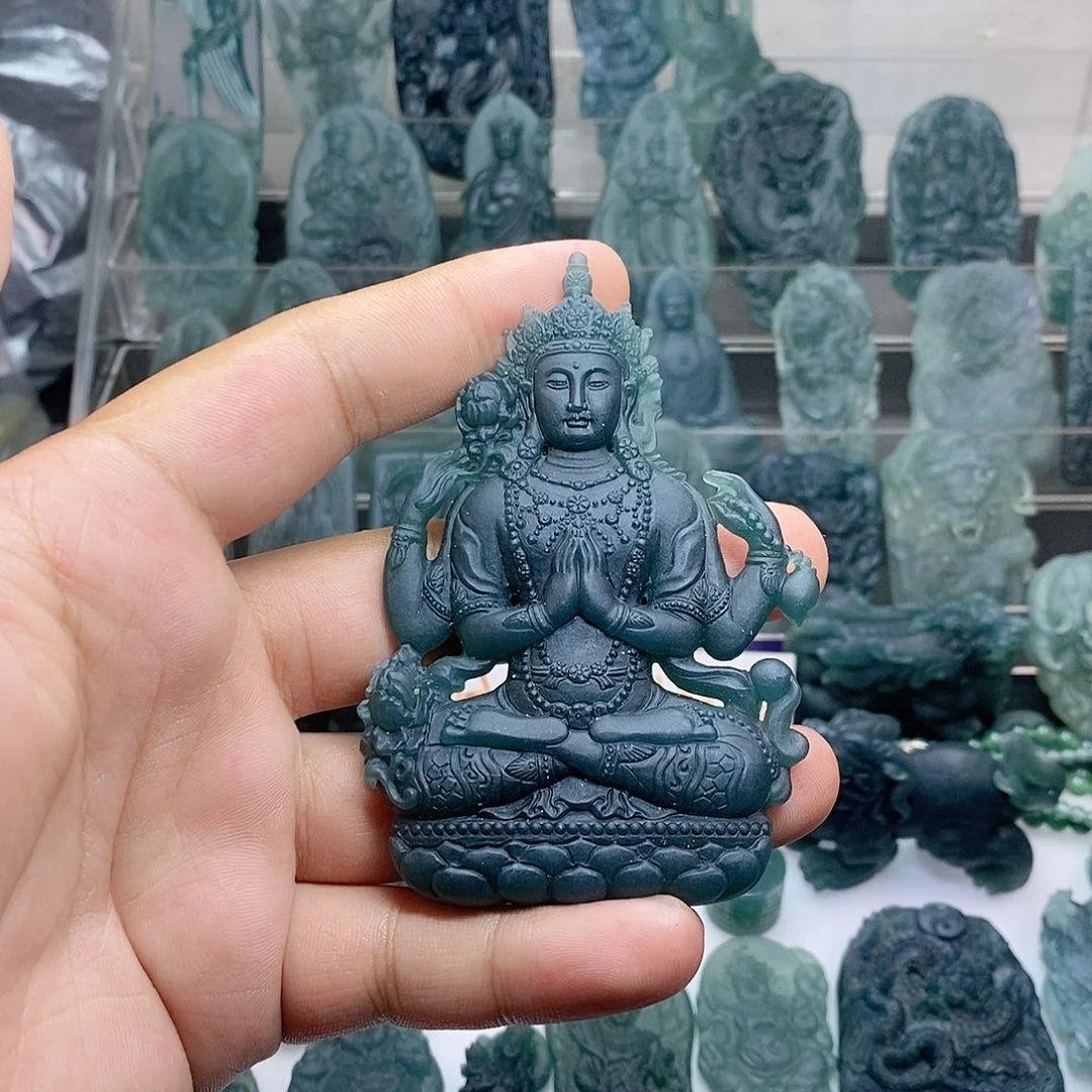 未镶嵌定制翡翠观音