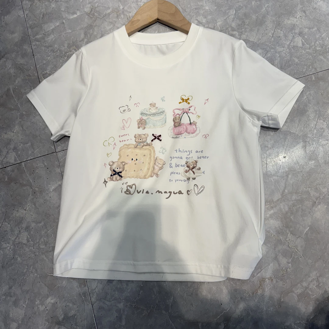 6110儿童黄油小熊短袖