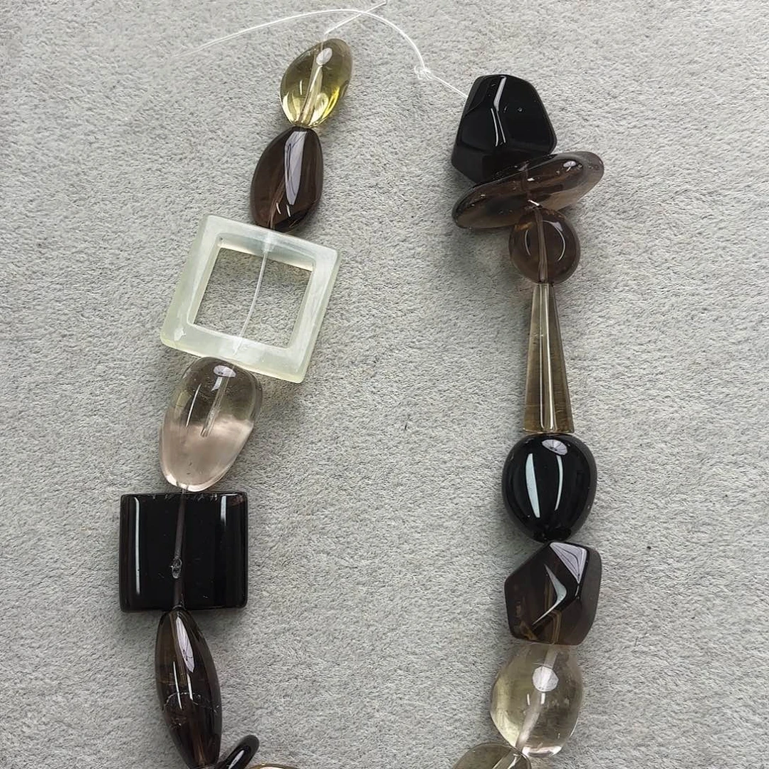 玛瑙/玉髓未镶嵌珠宝半成品茶晶随行一条