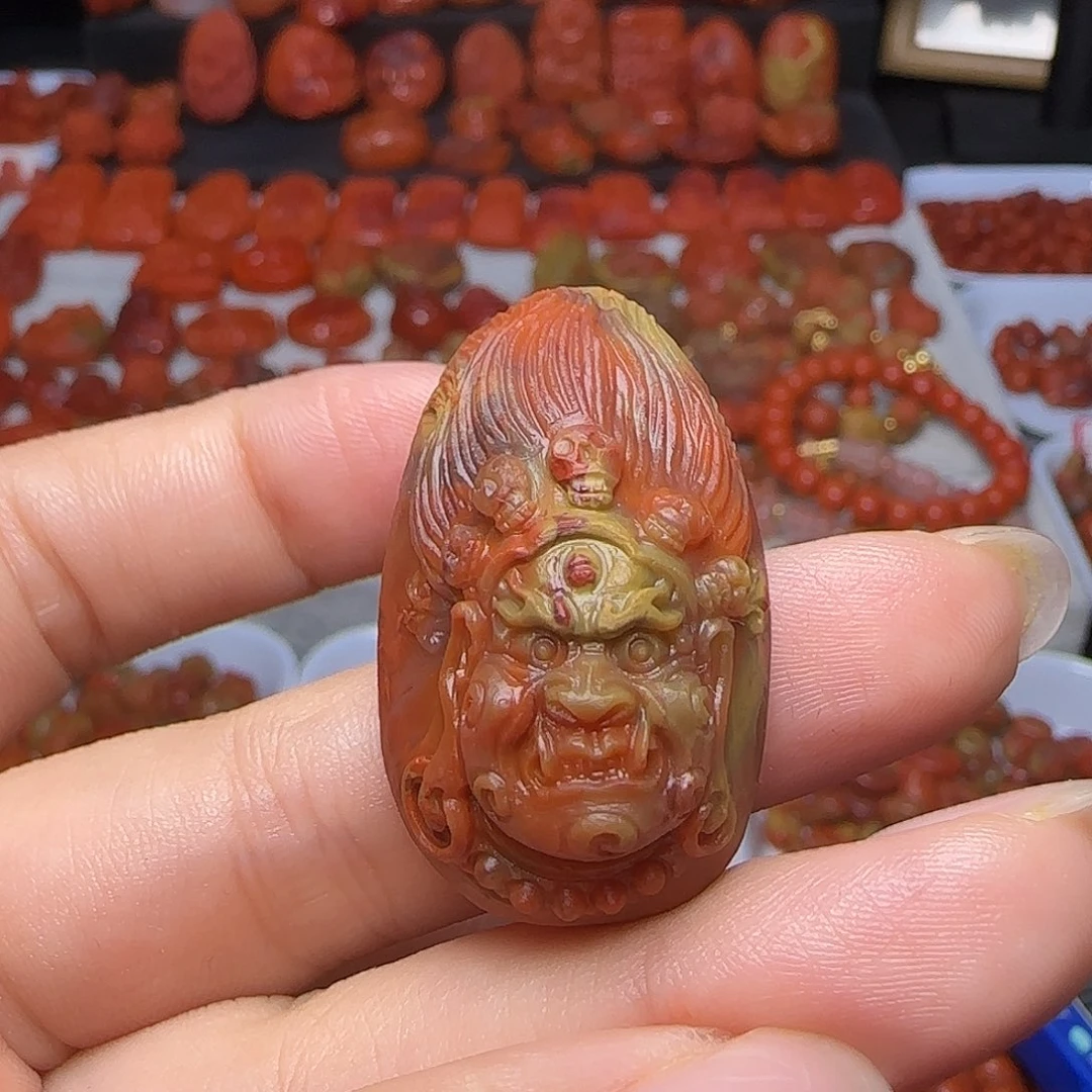 南红玛瑙未镶嵌吊坠(不含链)