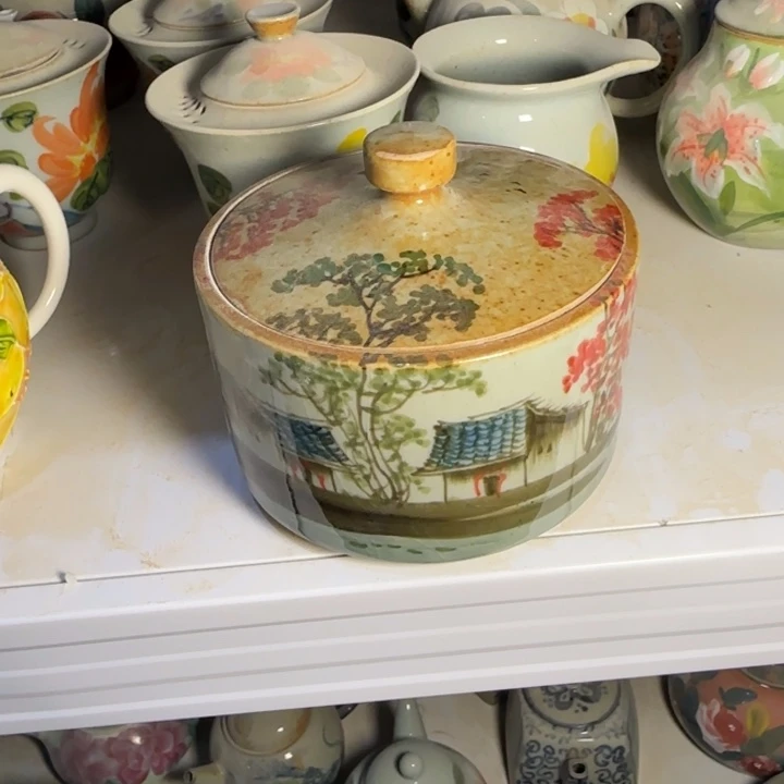 釉下彩手绘（微瑕慎拍）