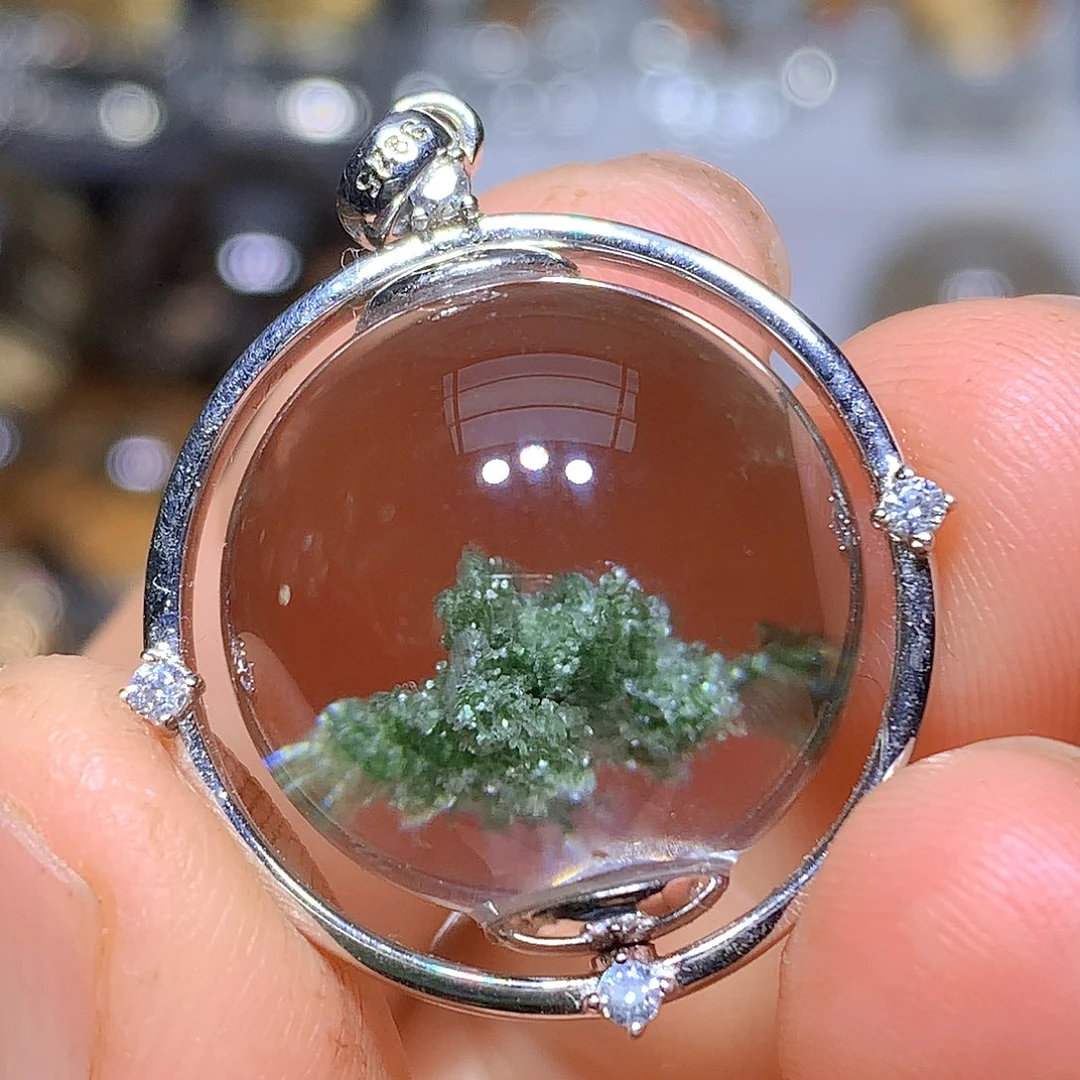 珠宝半成品水晶银S925镶嵌定制款