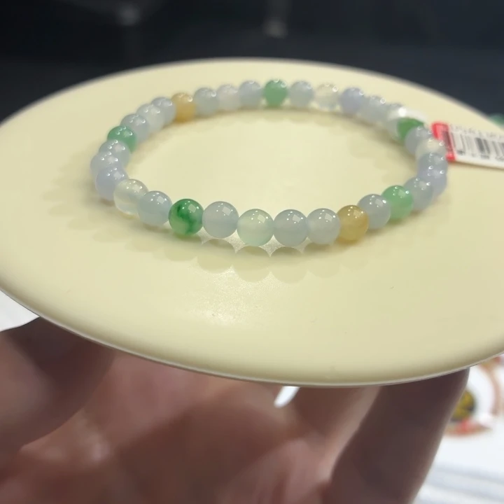 翡翠未镶嵌手链卡5.6