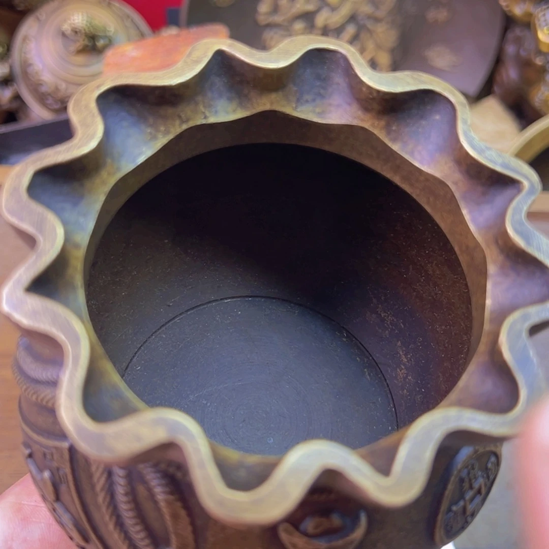 原矿风磨铜钱袋子