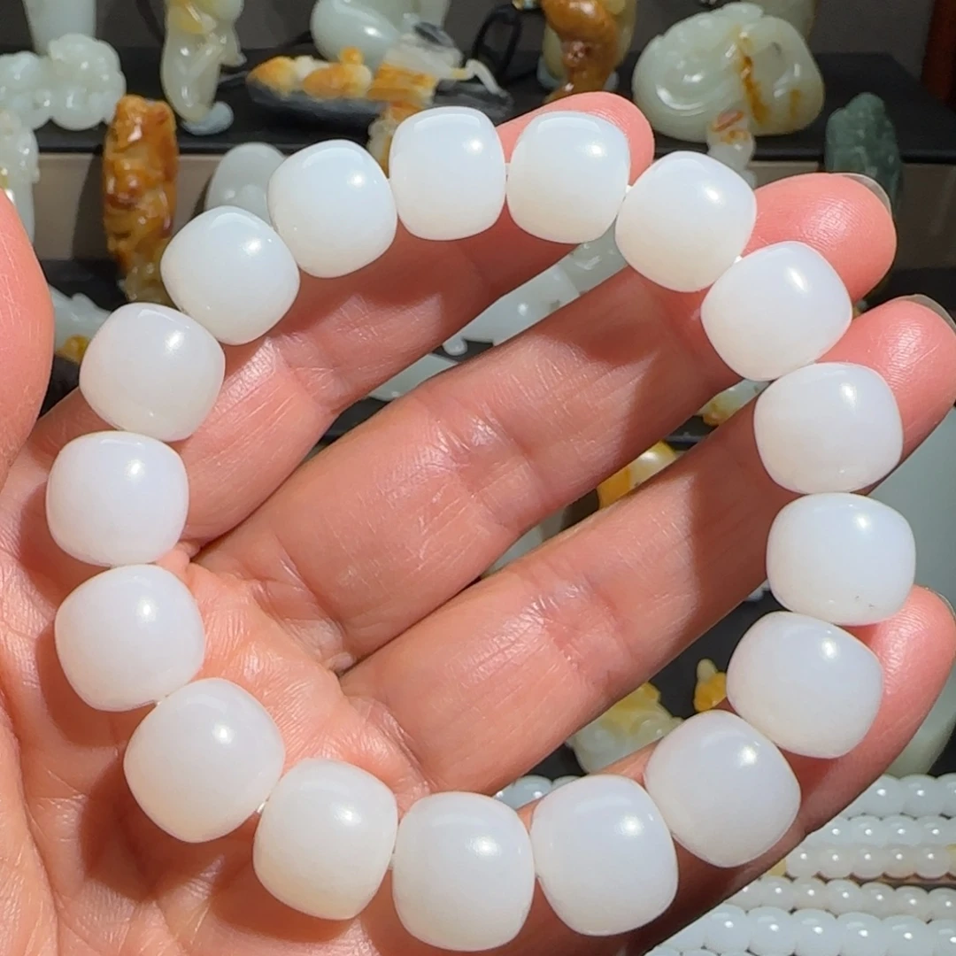 和田玉未镶嵌手链