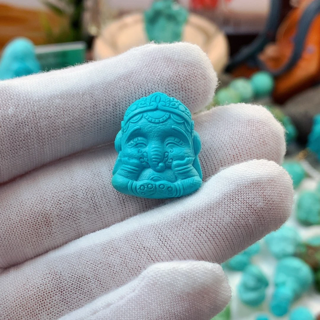 绿松石未镶嵌珠宝半成品