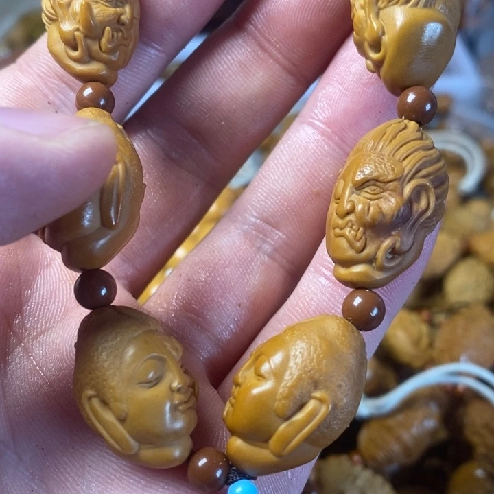 橄榄核手串13个健健康康