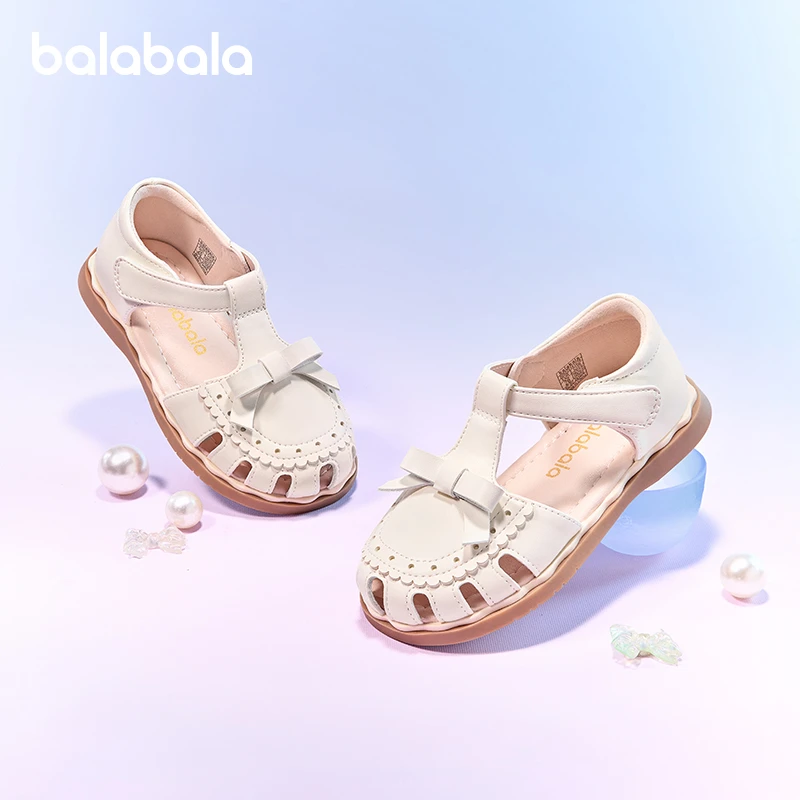 巴拉巴拉童鞋儿童凉鞋女童鞋子2025夏季新款公主鞋甜美可爱沙滩鞋