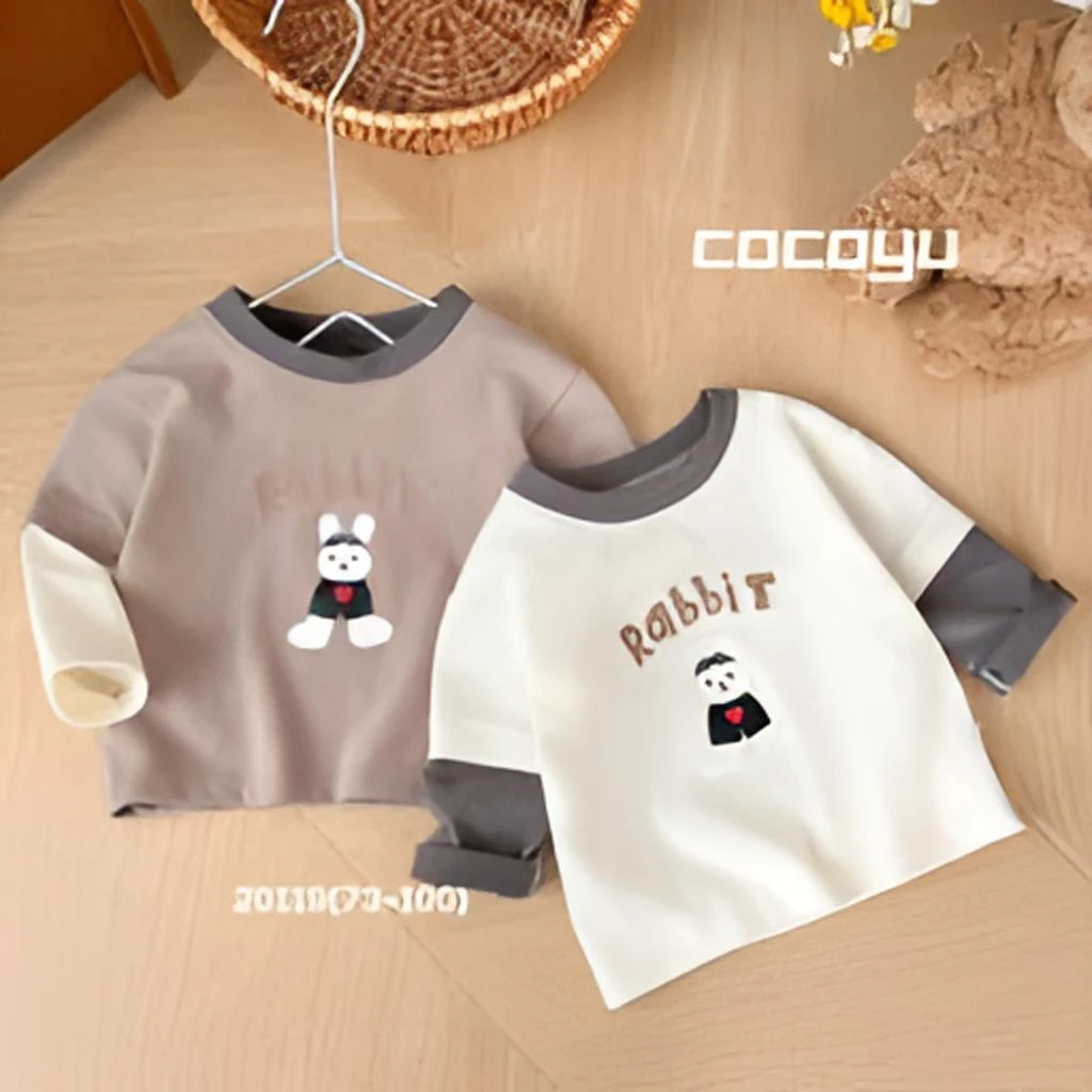 可可雨-20119-萌酷小兔打底衫