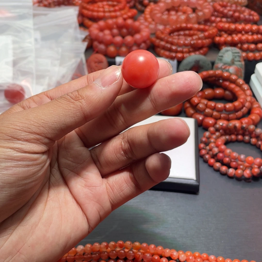 南红玛瑙手链未镶嵌