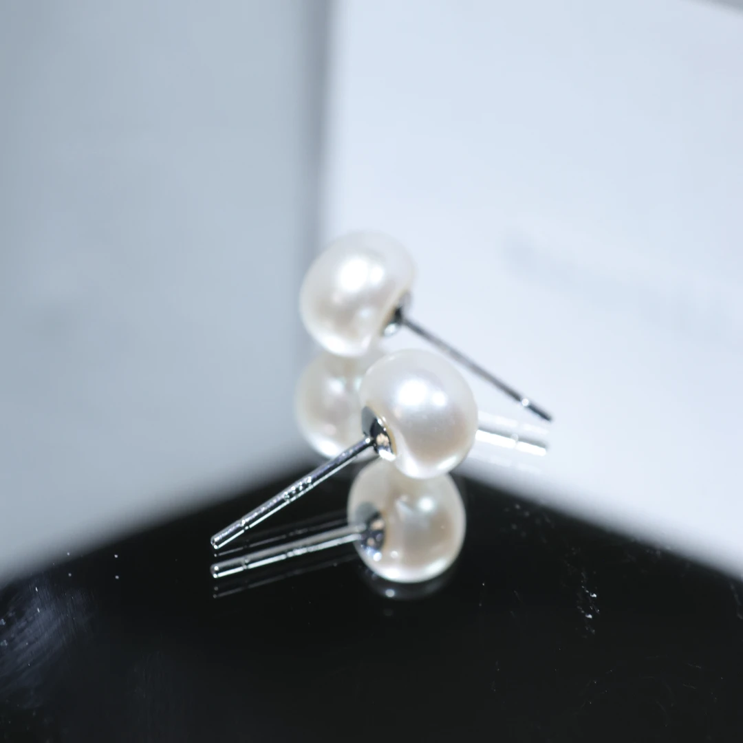 珍珠耳钉/对-多样性发其一