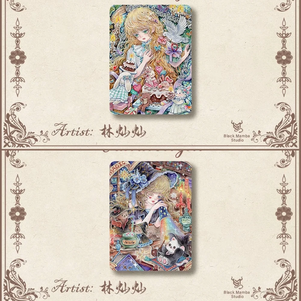 黑曼巴手绘工作室《烛火》系列手绘卡牌收藏盲盒