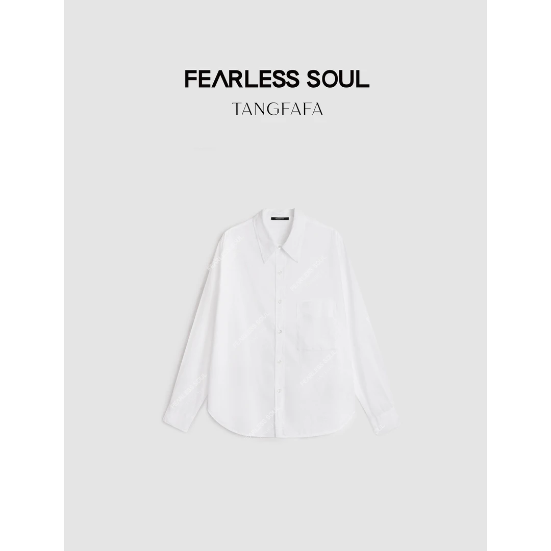 TFF X FS 新款宽松80支高密梭织透气棉质轻薄口袋衬衫 825FS220