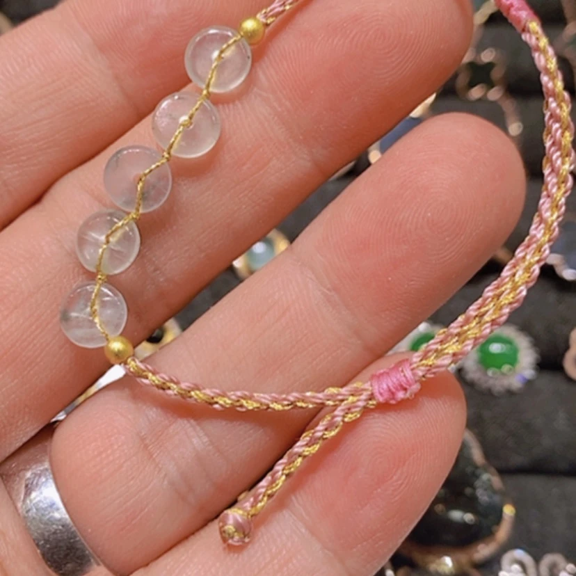 【闪购商品】翡翠手链未镶嵌缅甸A货翡翠