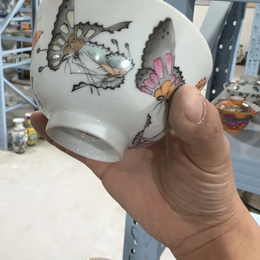 瓷片摆件手绘瓷器全部处理