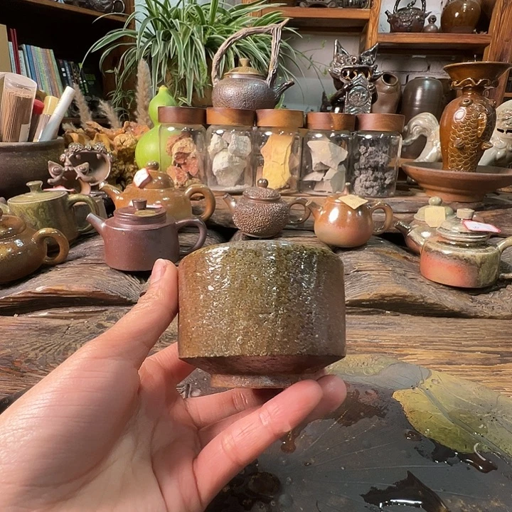 杯崔家龙窑高温柴烧140cc