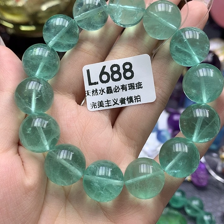 空***.未镶嵌珠宝奇石萤石手串15