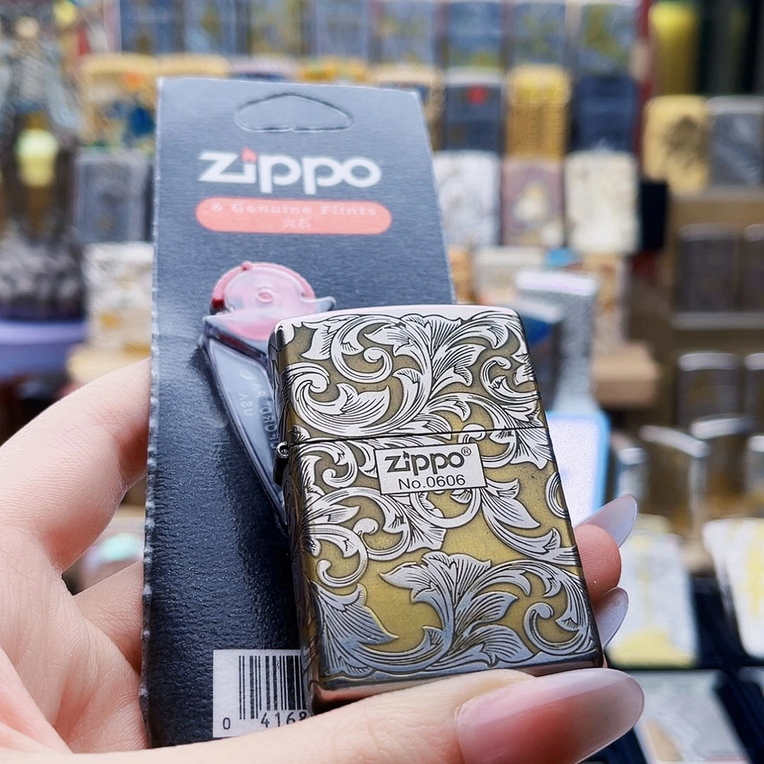 银***司铜钢唐草花打火机