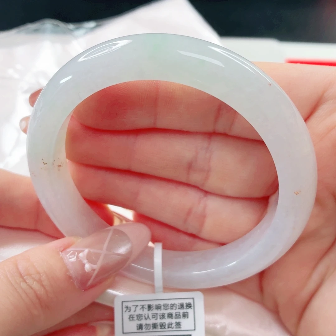 翡翠未镶嵌手镯56.3x229