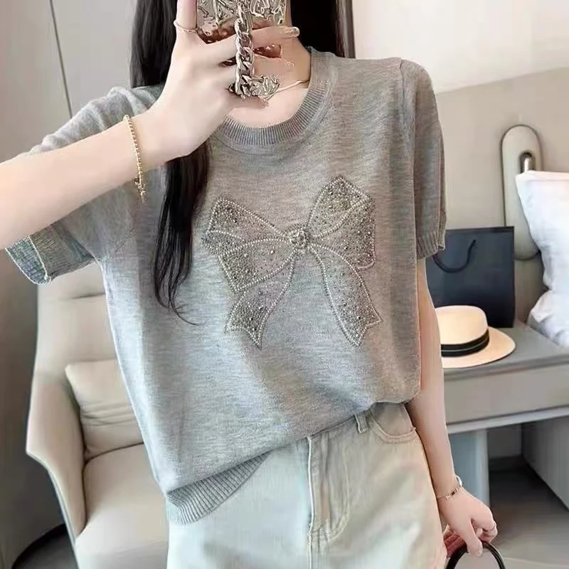 水钻刺绣蝴蝶亮点套头211