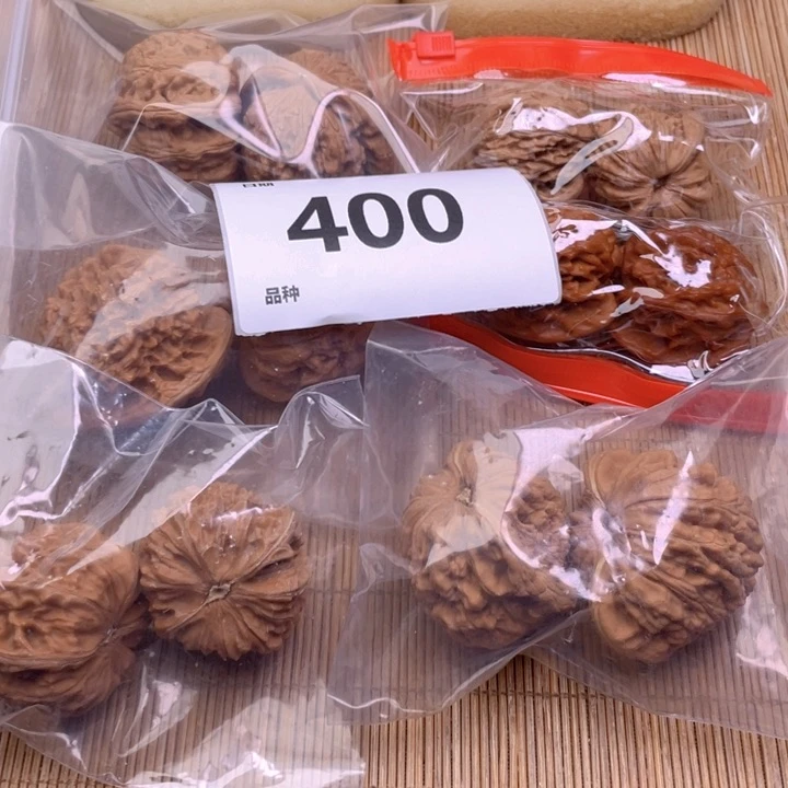文玩核桃把件400号6对带练手蛇头
