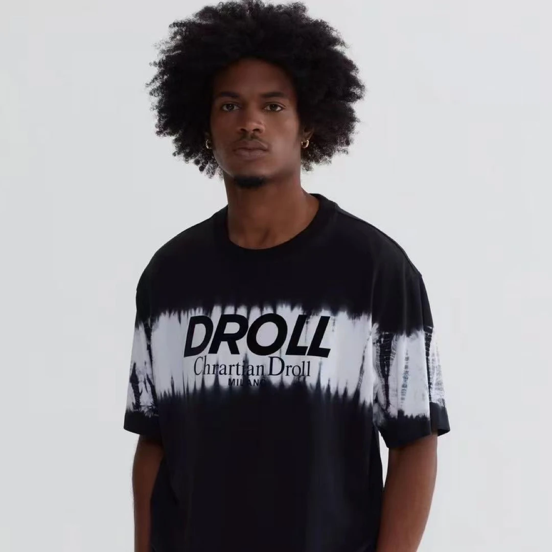 DROLL男士国足短袖舒适亲肤T恤黑色男款夏季上衣DSF83T1061