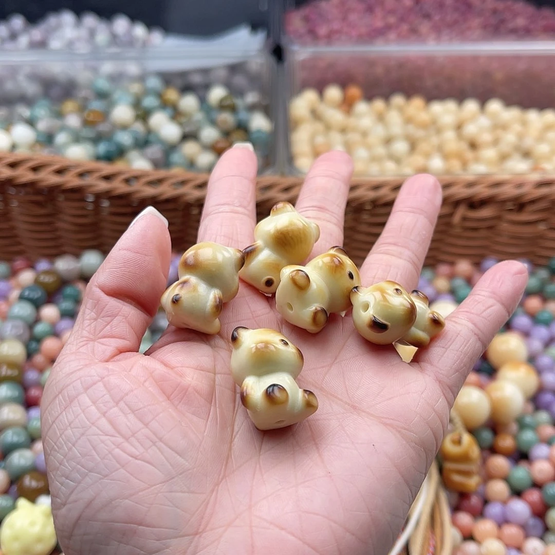 白玉菩提吊坠B/17mm/1颗瑕疵