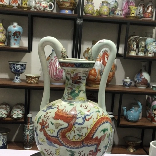 1博古架陶瓷摆件