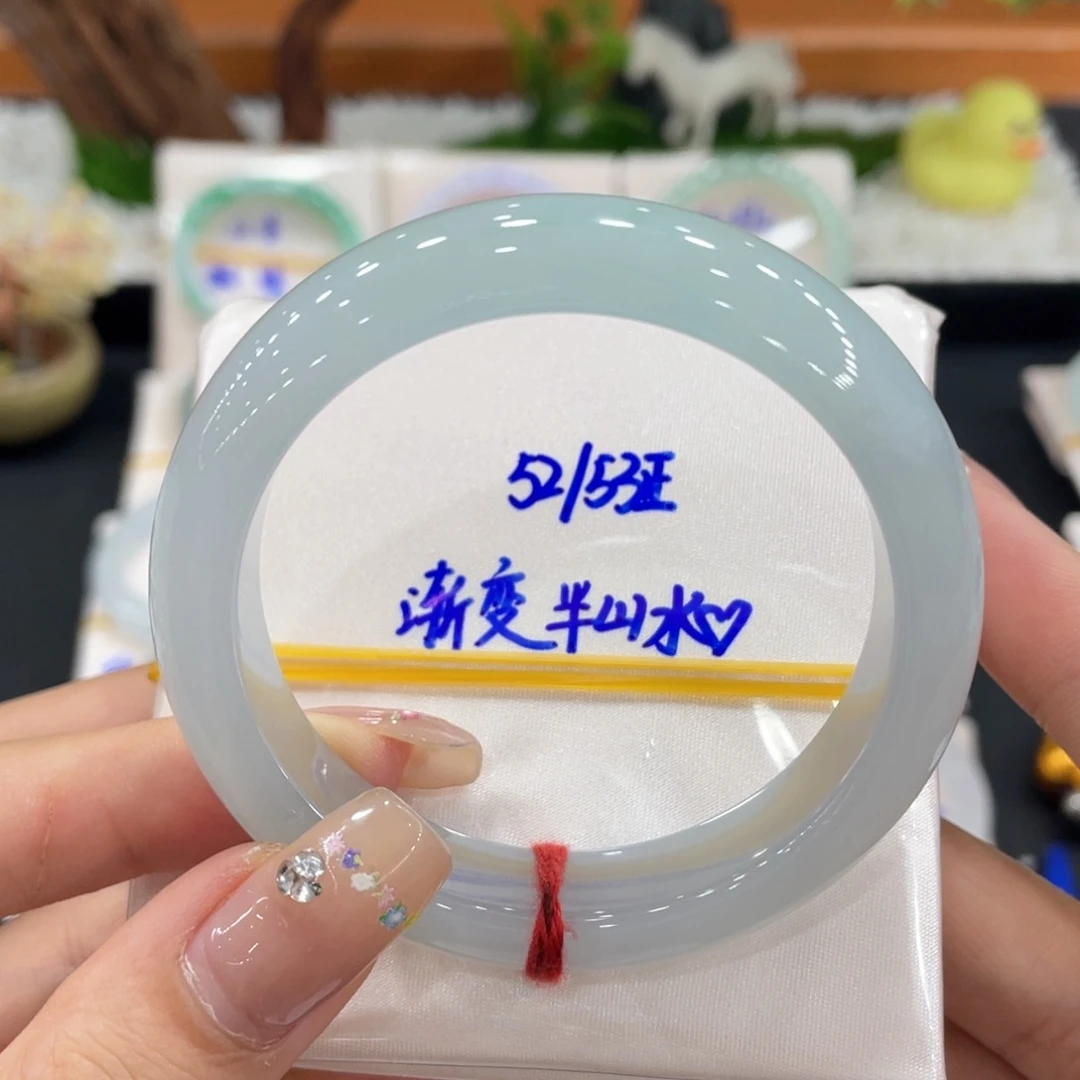 翡翠未镶嵌手镯天然缅甸翡翠A货手镯66