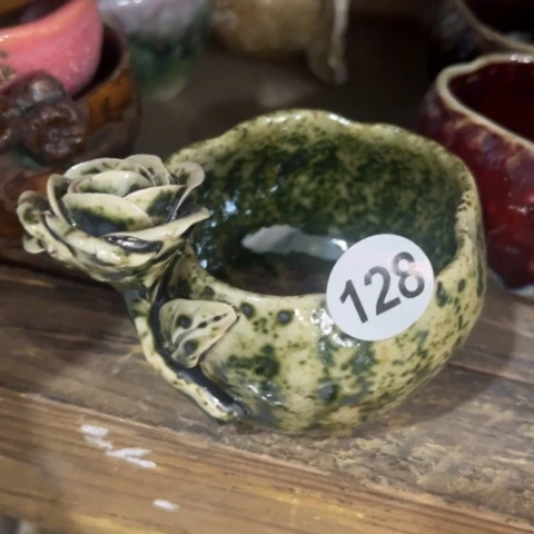 盘熠樹手捏日式餐具茶具壶承