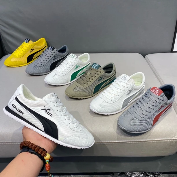 网面鞋潮牌轻奢高端潮流布面透气轻便软底小白鞋时尚百搭防滑休闲