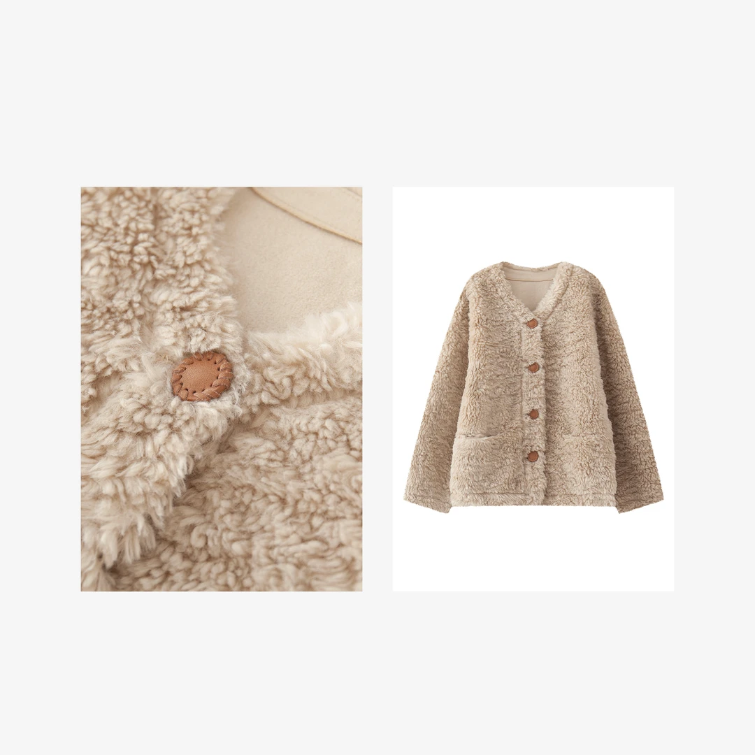 【1354P】秋冬新款毛毛外套