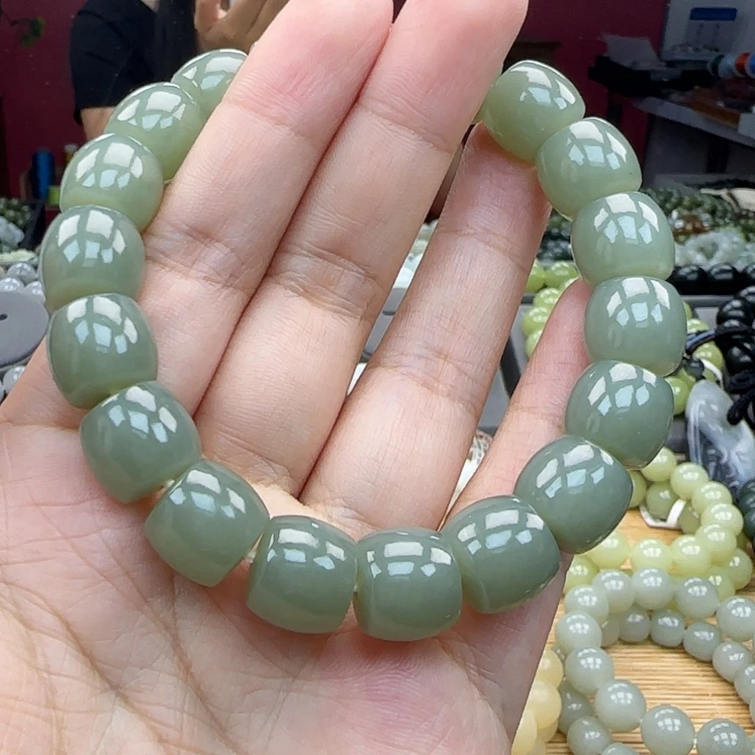 手串未镶嵌和田玉且末天空蓝12