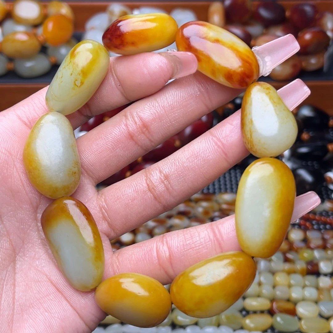 手串未镶嵌和田玉平**月