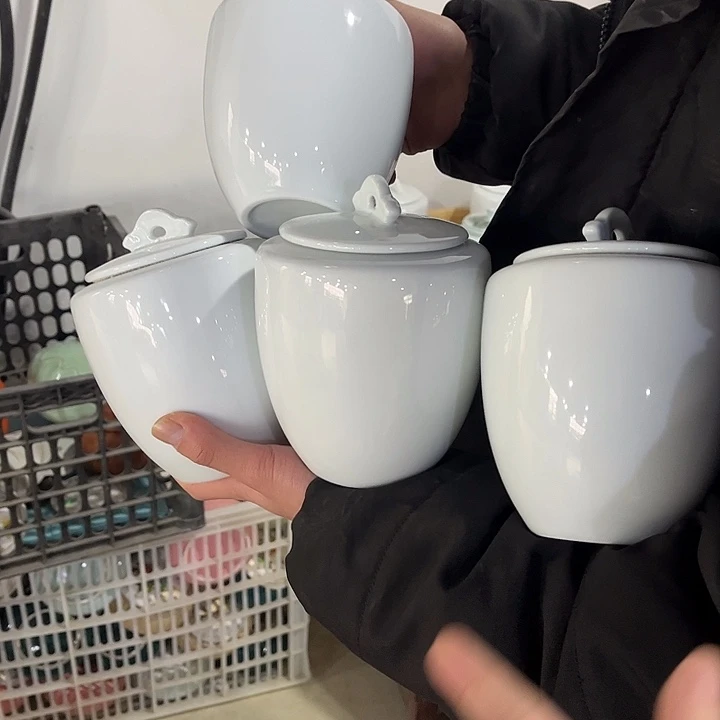 摆件陶瓷茶叶罐陶瓷密封罐家用