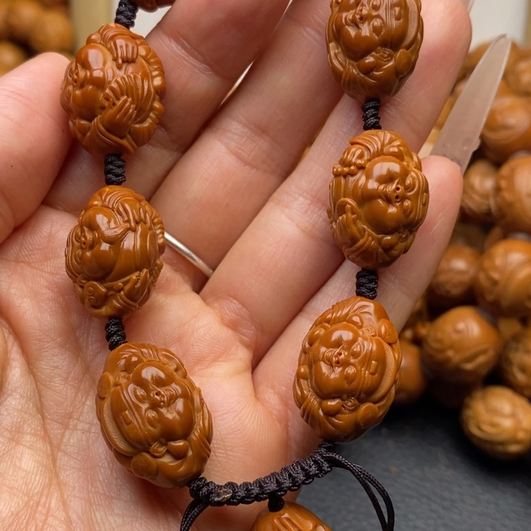 橄榄核手串小横财神