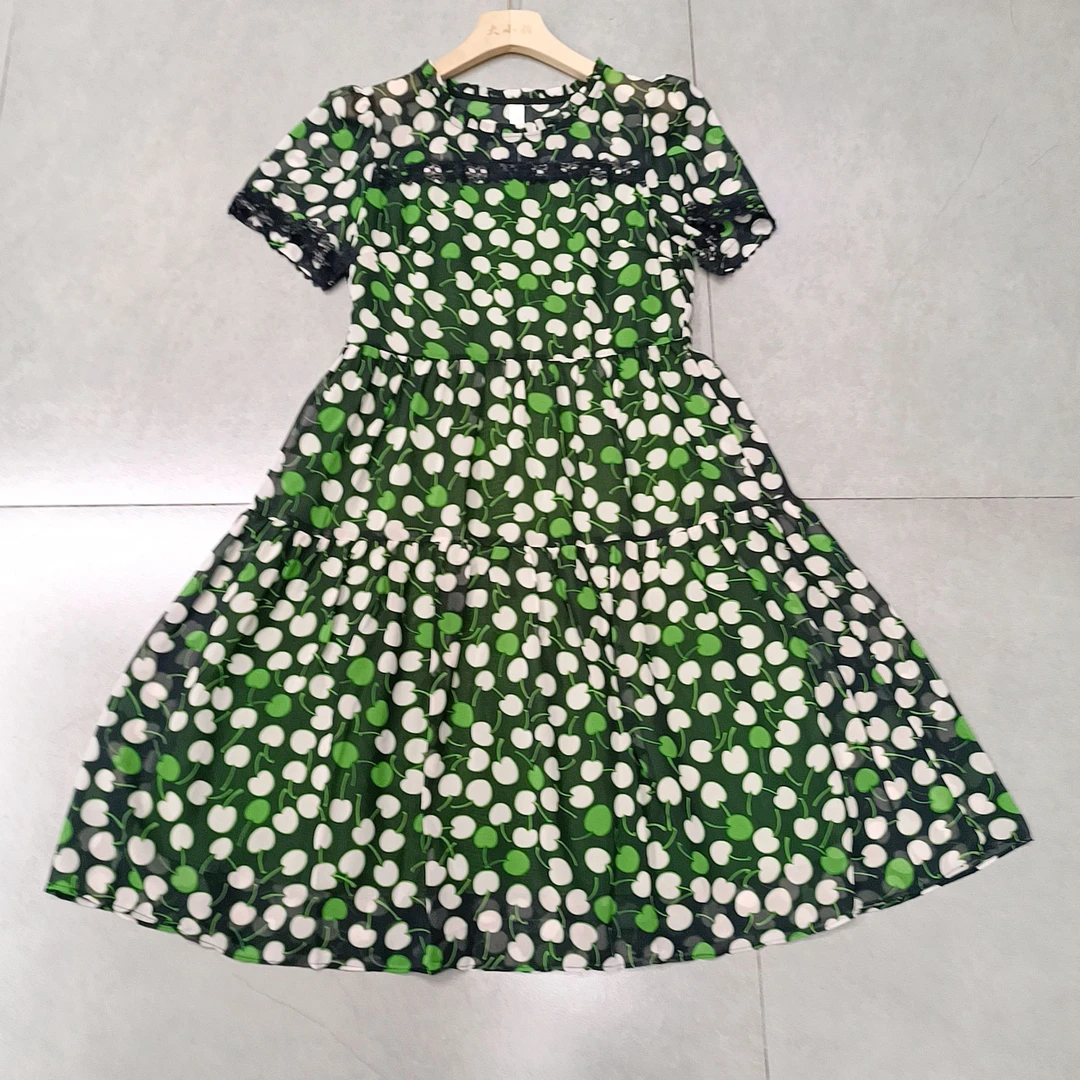 5244【裙长97】时尚碎花连衣裙女2025夏季新款气质显瘦裙子【A8】