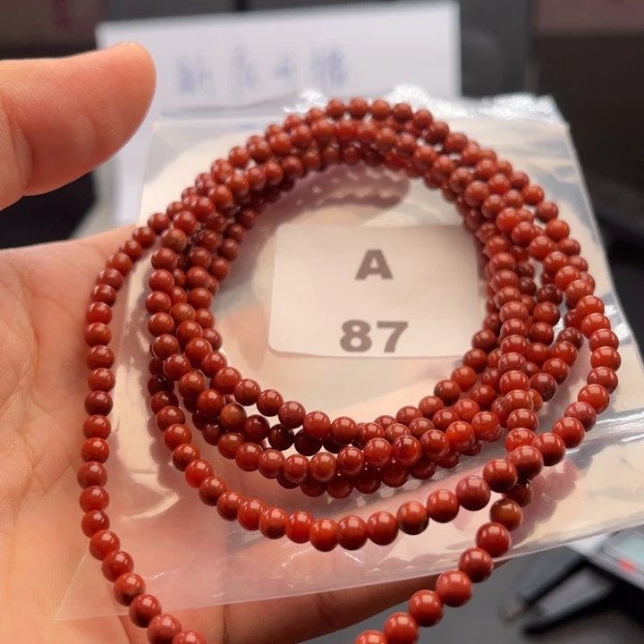 未镶嵌多样性发货默认微瑕4mmx2南红玛瑙