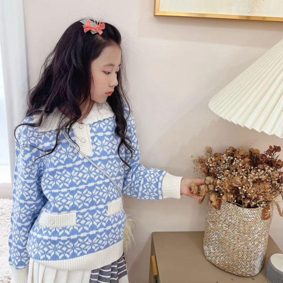 【319】女童毛衣春秋秋季大童长袖