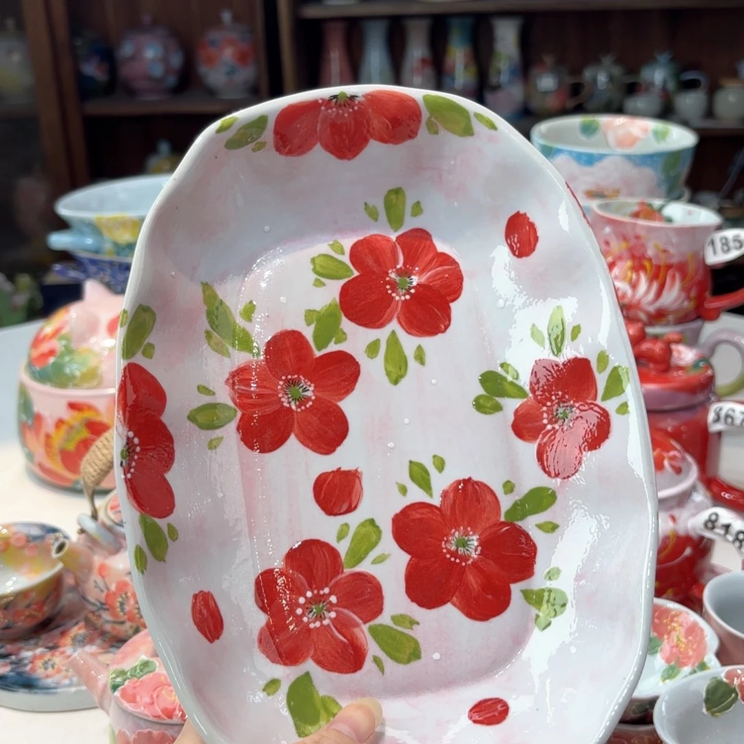 景德镇手绘高温釉下彩陶瓷茶具