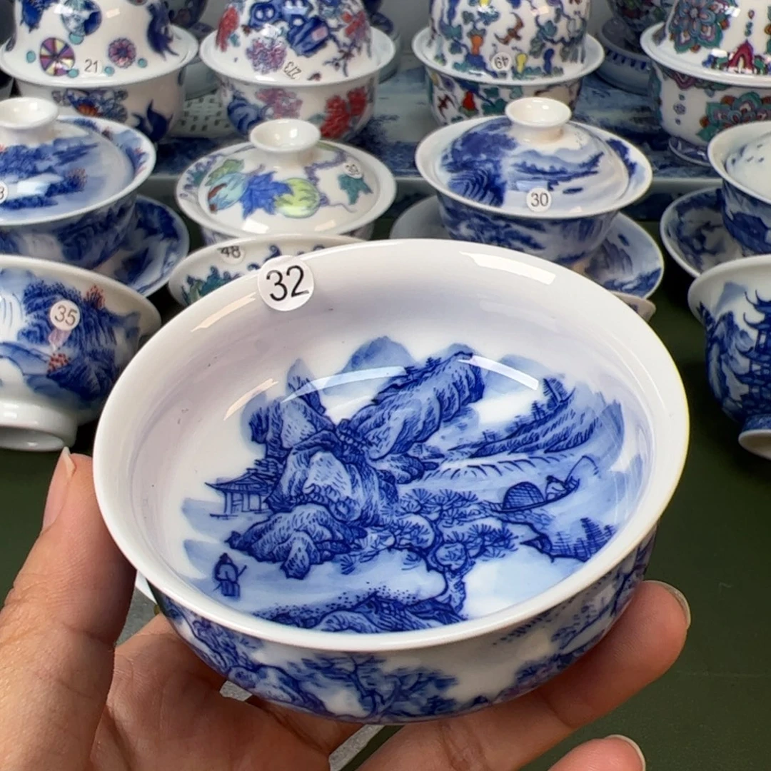 木木景德镇纯手工纯手绘茶具32