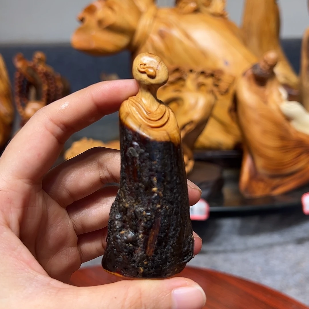 柏木崖柏木手把件摆件