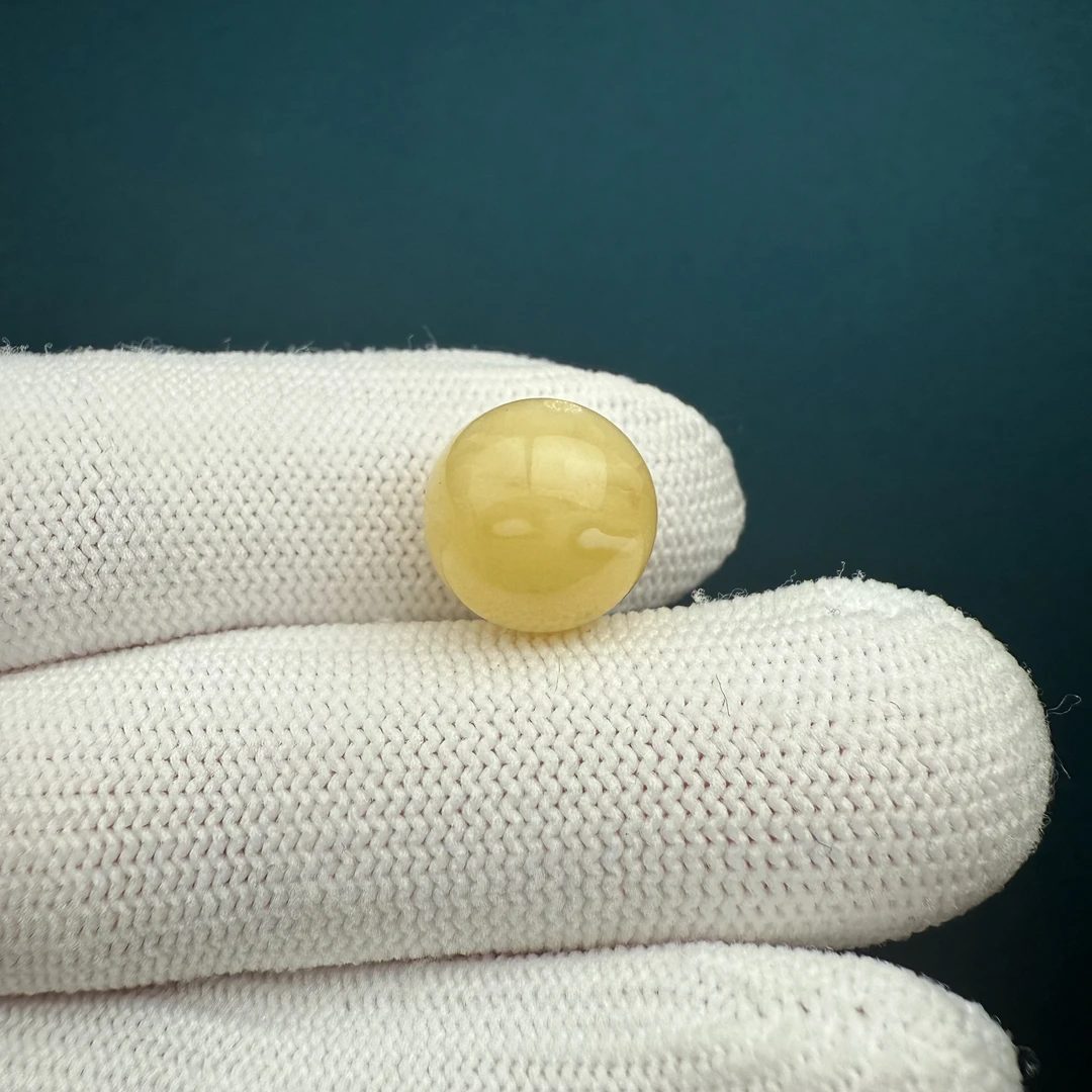 D3630天然蜜蜡 微瑕特价圆珠 12.2mm支持复检假一罚四